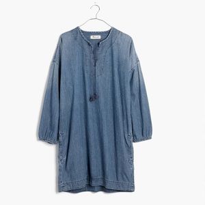 Madewell Blue Denim Artiste Tunic Dress